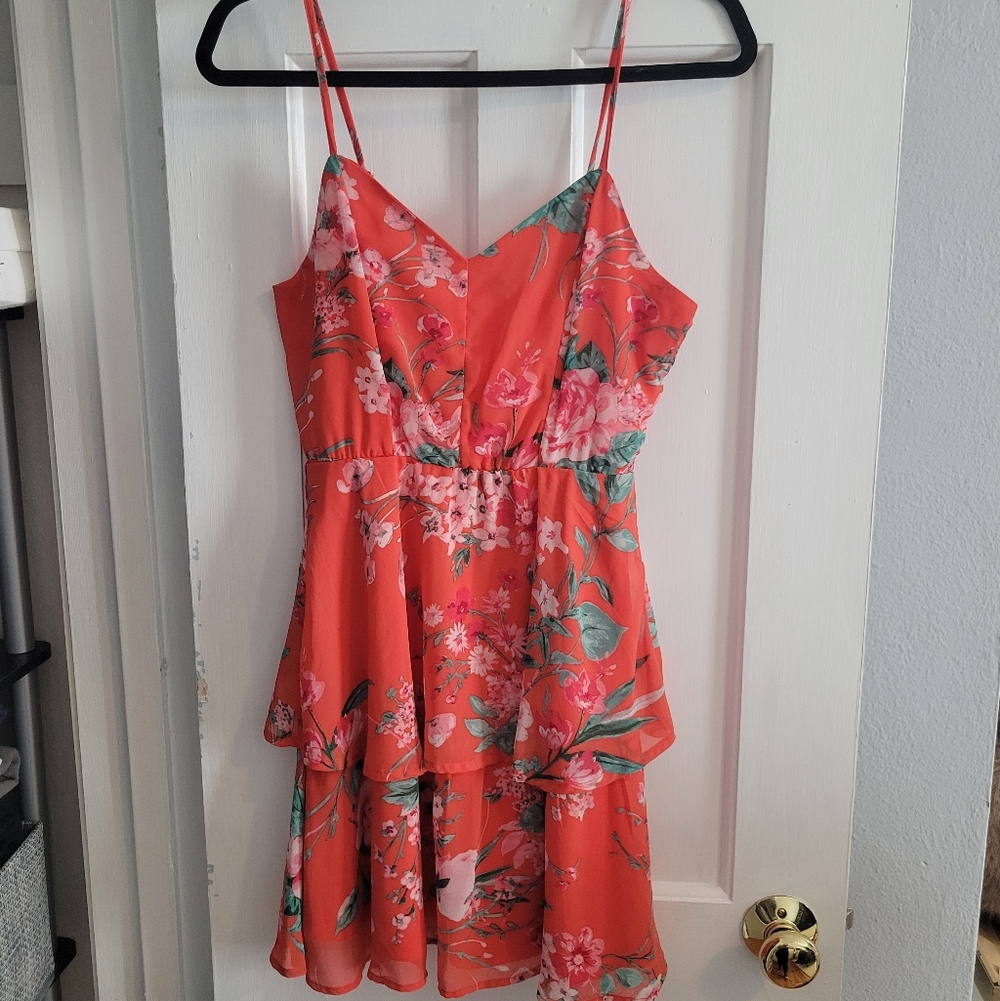 Lily Rose Tiered Flowy Summer Mini Dress